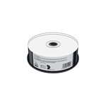 MEDIARANGE CD-R 700MB, 80min 52-fache Schreibgeschwindigkeit, vollflächig bedruckbar (Tintenstrahldrucker), schwarze Schreibseite, 25er Cakebox