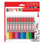 MARABU Porcelain & Glas Painter KIDS - 1 - 3 mm, 10 Farben sortiert