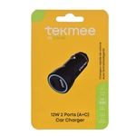 TEKMEE Ladeadapter USB für Auto schwarz
