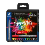 STAEDTLER Pinselmaler pigment brush pen 371 - 12 Farben sortiert