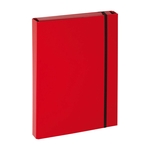 PAGNA Sammelbox Basic - A4, Gummizug, Karton, rot