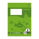 STAUFEN PREMIUM Schulblock PREMIUM LIN 3 - A5, 50 Blatt, 90 g/qm, liniert