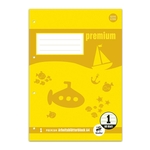 STAUFEN PREMIUM Arbeitsbl&auml;tterblock PREMIUM LIN 1 - A4, 80 g/qm, 50 Blatt, beidseitig mit Rahmen