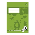 STAUFEN PREMIUM Arbeitsbl&auml;tterblock PREMIUM LIN 3 - A4, 80 g/qm, 50 Blatt, beidseitig mit Rahmen