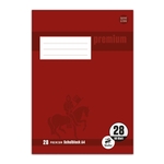 STAUFEN PREMIUM Schulblock PREMIUM LIN 28 - A4, 50 Blatt, 90 g/qm, kariert mit Randlinien