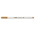 STABILO Premium-Filzstift Pinselspitze Pen 68 brush - Einzelstift - ocker dunkel
