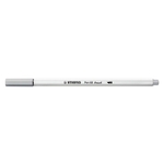 STABILO Premium-Filzstift Pinselspitze Pen 68 brush - Einzelstift - mittelgrau