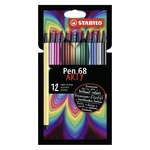 STABILO Premium-Filzstift - Pen 68 ARTY - 12er Pack, sortiert