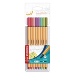 STABILO Fineliner point 88® Etui - 8er Pack - mit 8 verschiedenen Farben
