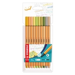 STABILO Fineliner point 88® Etui - 10er Pack - mit 10 verschiedenen Farben