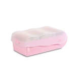 HAN Karteibox CROCO DIN A7 quer, für 900 Karten, transluzent-pastellrosa