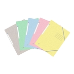 OXFORD Eckspannmappe TOP FILE+ - A4, 390 g/qm, Karton, Gummizug, sortiert pastell