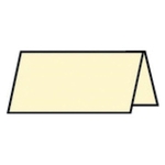 RÖSSLER Tischkarte Paperado - 10 x 10 cm, 220 g/qm, chamois gerippt