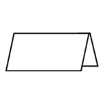 RÖSSLER Tischkarte Paperado - 10 x 10 cm, 220 g/qm, weiß gerippt