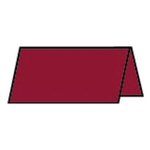 RÖSSLER Tischkarte Paperado - 10 x 10 cm, 220 g/qm, rosso gerippt