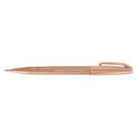 PENTEL Kalligrafiestift Sign Pen Brush - Pinselspitze, hellbraun
