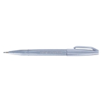 PENTEL Kalligrafiestift Sign Pen Brush - Pinselspitze, blaugrau