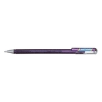 PENTEL Gelschreiber Hybrid Dual Glitter - 0,5 mm, violett/metallic blau