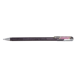 PENTEL Gelschreiber Hybrid Dual Glitter - 0,5 mm, schwarz/metallic rot
