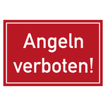 Verbotszeichen Angeln verboten!