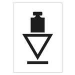 Verpackungskennzeichen Kopflastig Weiß Chromopapier tiefkühlgeeignet 105 x 148 mm 100 Stück/Rolle