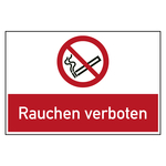 Bodenaufkleber Verbotszeichen Rauchen verboten Folie selbstklebend R9 600 x 400 mm Einzeletikett