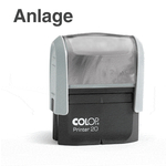Automatikstempel mit Text "Anlage"