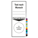 Grundplakette mit Wunschtext und zum Selbstbeschriften