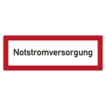 Feuerwehrzeichen Notstromversorgung DIN 4066