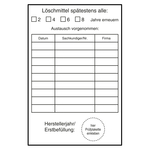 Pr&uuml;fnachweis L&ouml;schmittel erneuern