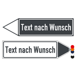 Wegweiser Pfeil mit Wunschtext Magnetfolie 800 x 200 mm Einzelschild