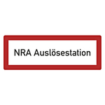 Feuerwehrzeichen NRA Ausl&ouml;sestation DIN 4066