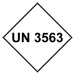 UN-Aufkleber mit UN 3563