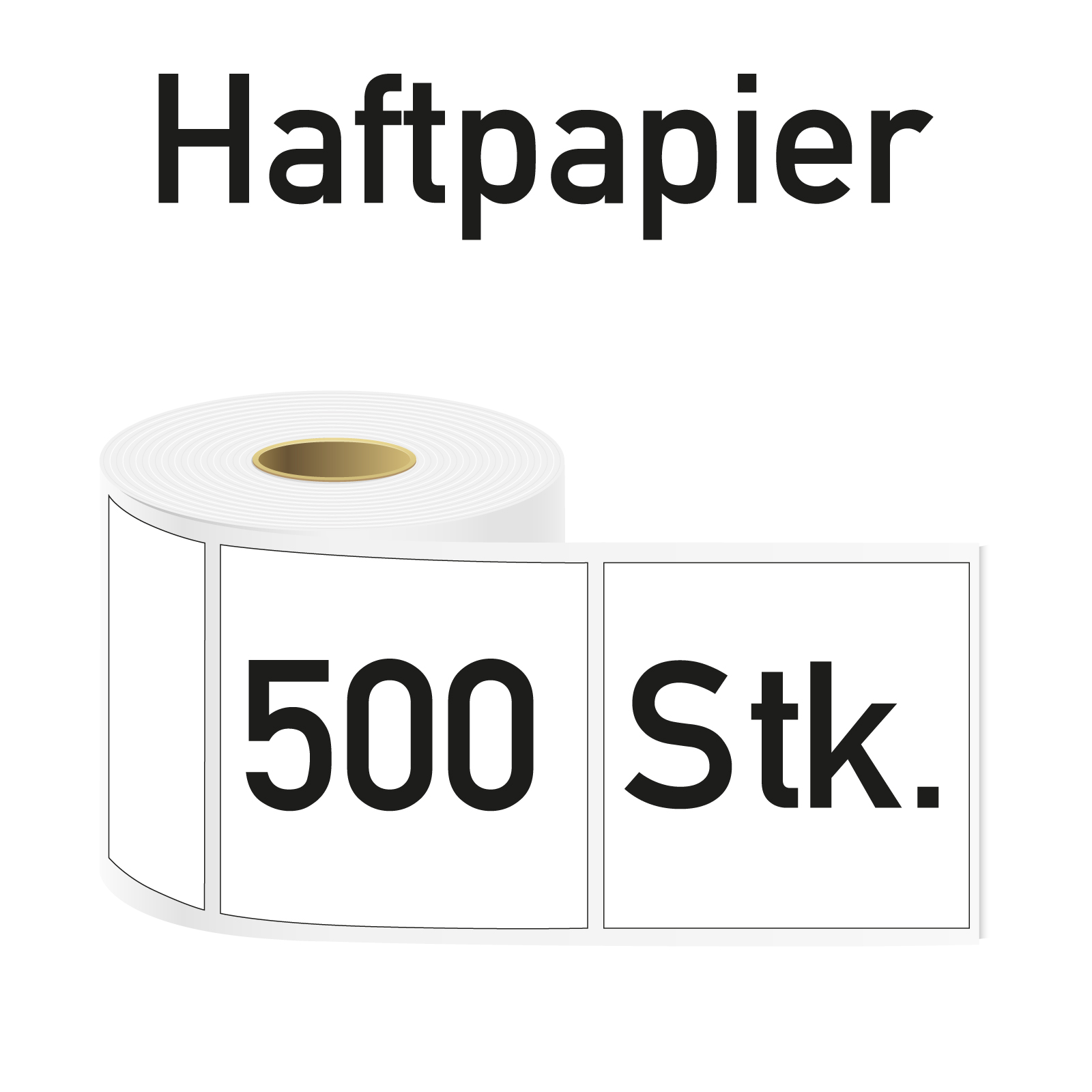 Verpackungseinheit Haftpapier 500er Rolle